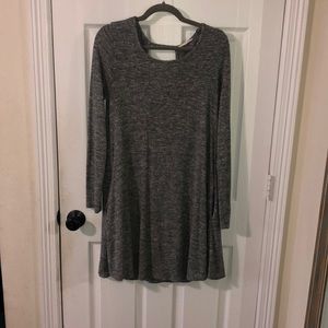 Gray dress with pockets